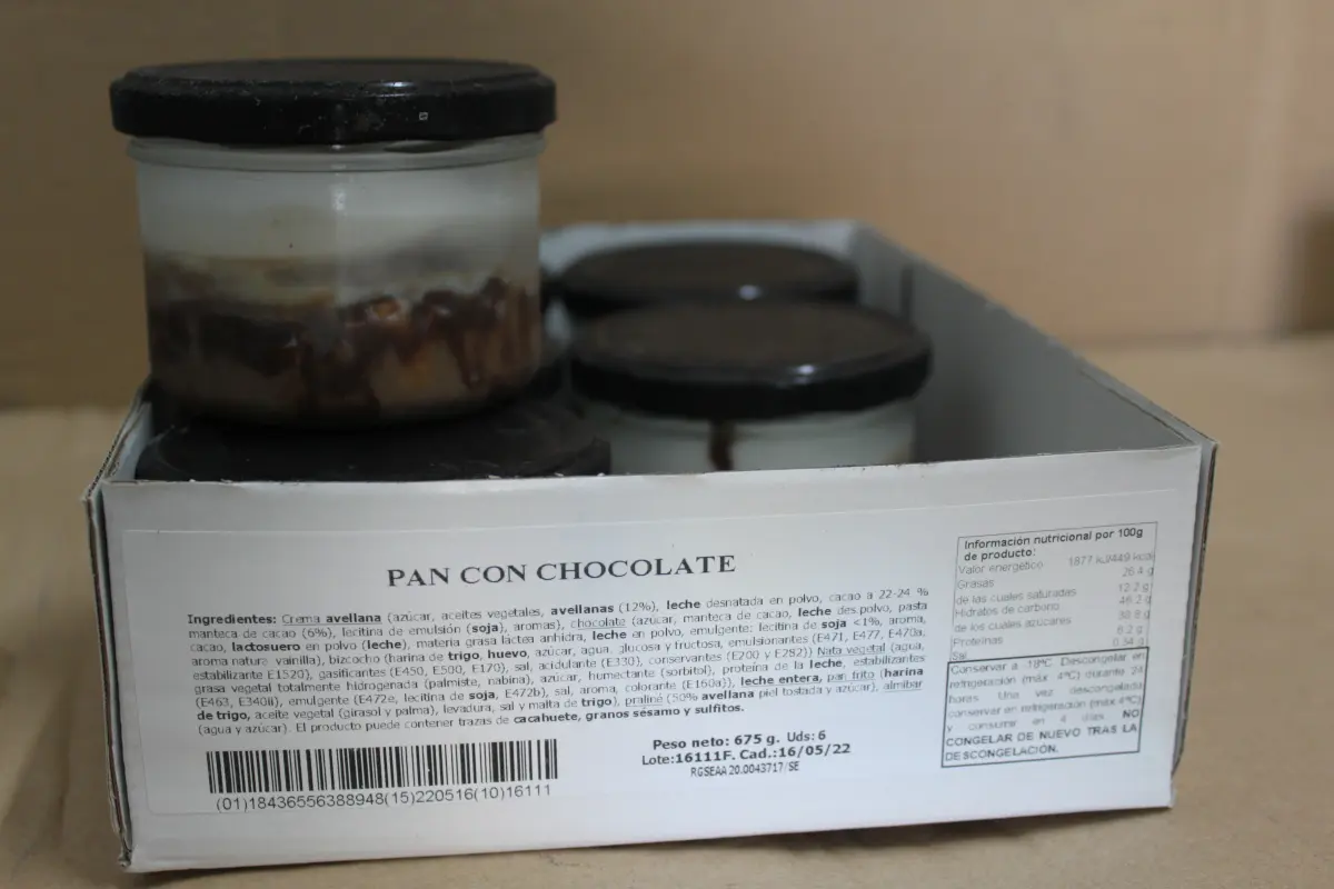 TARRO PAN C/CHOCOLATE 675G C/ 6UNI P/U ARTESANOS