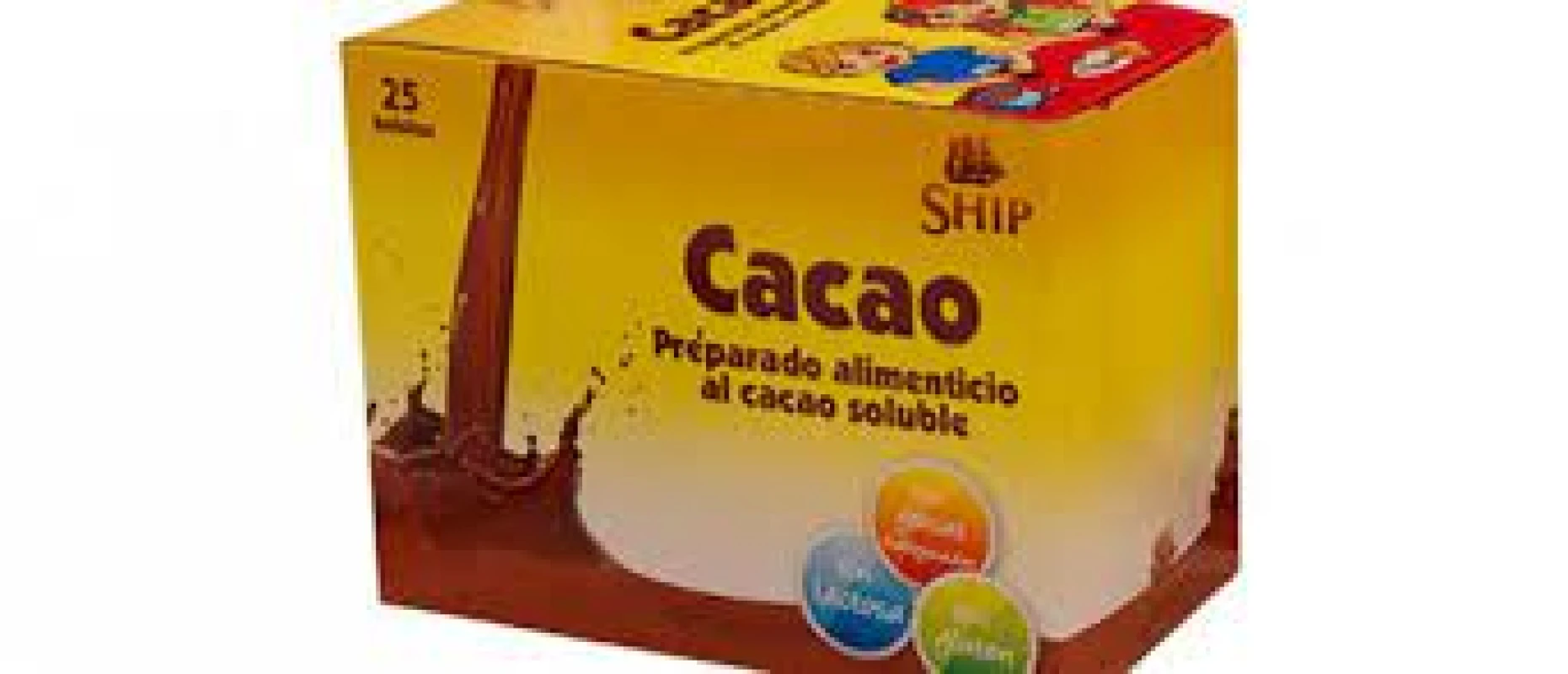 CACAO SOLUBLE 18GR C/100 SOBRES P/C SHIP